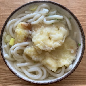 市販の天ぷらで簡単天ぷらうどん